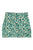 Short wrap skirt | Green floral print