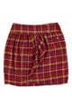 Short wrap skirt | Multicolor checkered