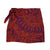 Short wrap skirt | Orange & purple printed