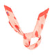 Silky bandana | pink w/ red hearts