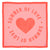 Silky bandana | pink w/ "summer of love" print