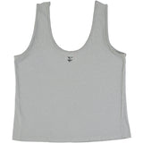 Sleeveless top w/ v-neck | Grey w/ "sisters department" print