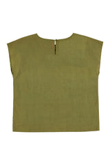 Sleeveless blouse | Army green