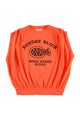 Sleeveless fitted top | Orange w/ "sunday slice" print