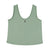 Sleeveless linen top w/ v-neck | green
