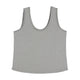 Sleeveless linen top w/ v-neck | grey