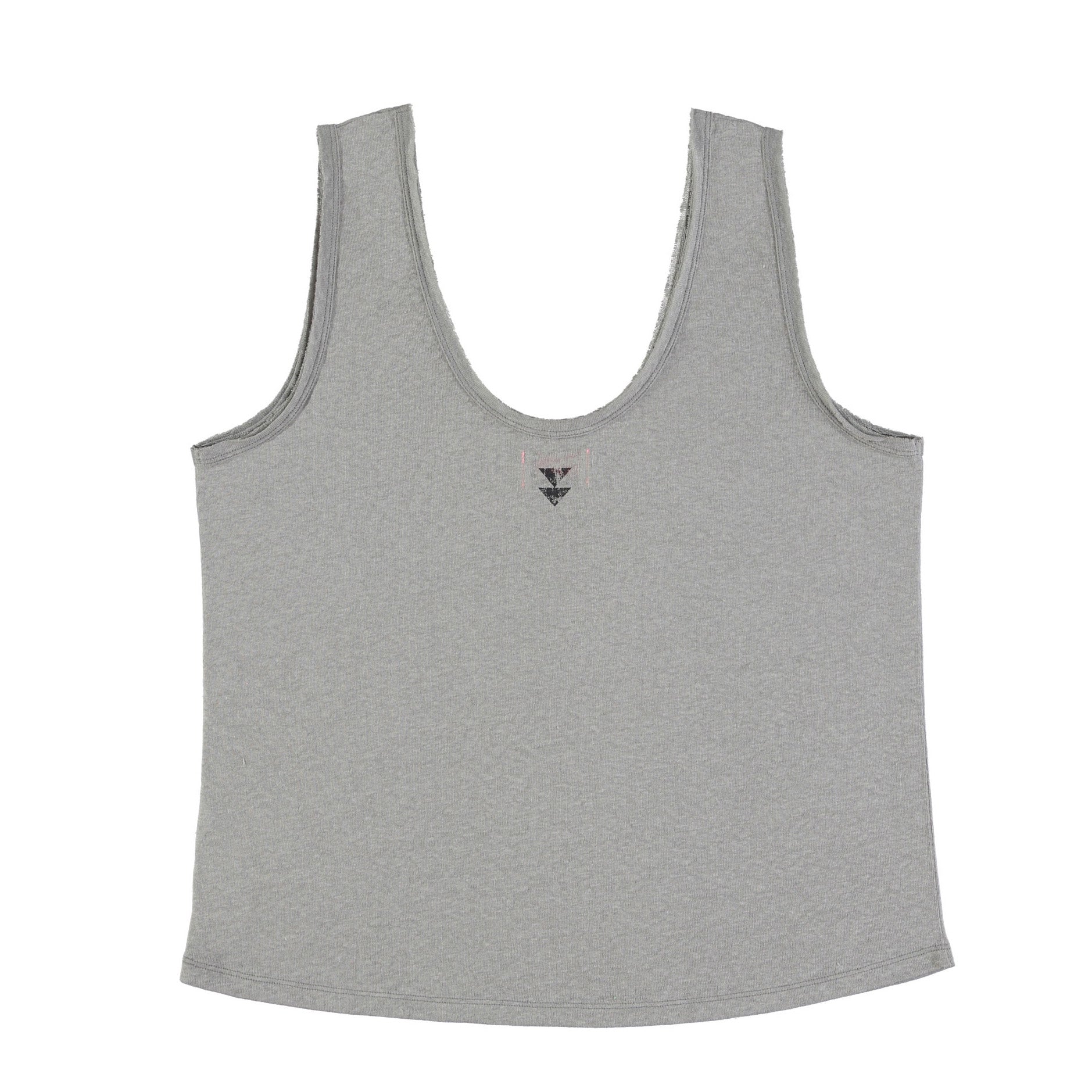Sleeveless linen top w/ v-neck | grey