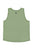 Sleeveless round neck top | Green w/ " Sisters Department" print