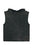 Sleeveless t-shirt w/ peter pan collar | Faded black  w/ "eagle" print