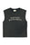 Sleeveless t-shirt w/ round neck | Faded black w/ "Sisters Department" print