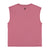 Sleeveless t-shirt w/ round neck | Old pink w/ "black fish" print