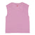 Sleeveless t-shirt w/ round neck | Pink w/ "sisters department" print