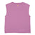 Sleeveless t-shirt w/ round neck | Purple w/ "hot love" print