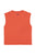 Sleeveless t-shirt w/ round neck | Terracotta w/ "datil pepper" print