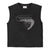 Sleeveless t-shirt w/ round neck | Washed black w/ "love bandit" print