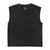 Sleeveless t-shirt w/ round neck | Washed black w/ "love bandit" print