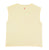 Sleeveless t-shirt w/ round neck | Yellow w/ "nightclub" print