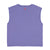 Sleeveless t-shirt w/ round neck | purple w/ "summer of love" print