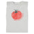 Sleeveless t-shirt w/ shoulder pads | Light grey  w/ "tomato" print