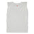 Sleeveless t-shirt w/ shoulder pads | Light grey  w/ "tomato" print