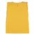 Sleeveless t-shirt w/ shoulder pads | Mustard  w/ "hot dog" print