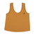 Sleeveless top w/ v-neck | Camel linen