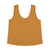 Sleeveless top w/ v-neck | Camel linen