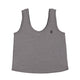 Sleeveless top w/ v-neck | Dark grey linen