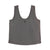 Sleeveless top w/ v-neck | Dark grey w/ "mafia" print