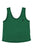 Sleeveless top w/ v-neck | Green linen