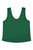 Sleeveless top w/ v-neck | Green linen