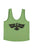 Sleeveless top w/ v-neck | Green w/ "eagle" print