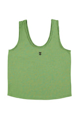 Sleeveless top w/ v-neck | Green w/ "eagle" print