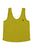 Sleeveless top w/ v-neck | Olive green linen