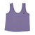 Sleeveless top w/ v-neck | Purple linen