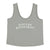 Sleeveless top w/ v-neck | grey w/ "sisters department" print