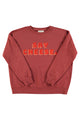 Sweatshirt | Bordeaux w/ "say cheese" print