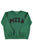 Sweatshirt | Faded green w/ "pizza" print