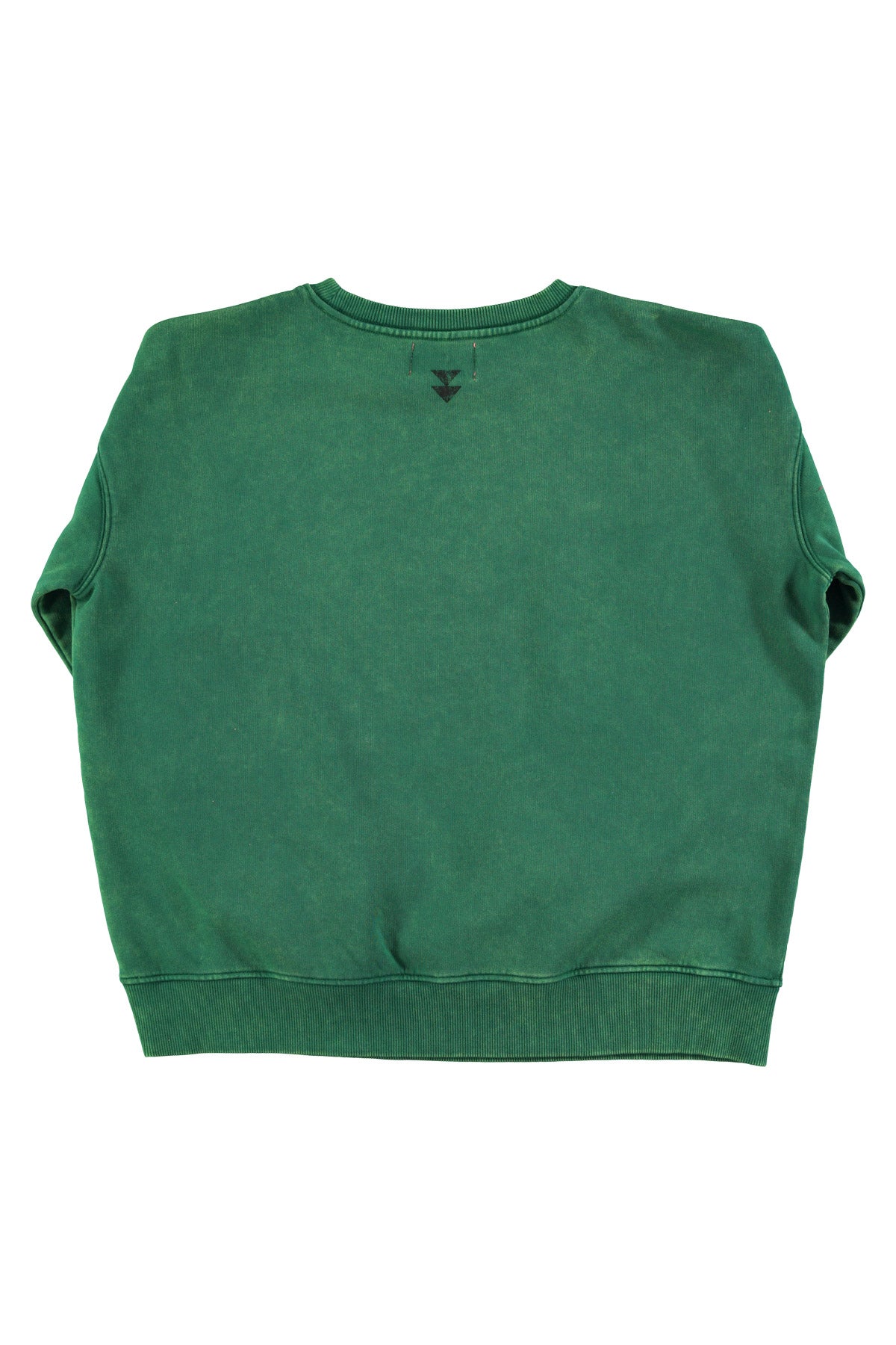 Sweatshirt | Faded green w/ "pizza" print