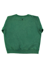 Sweatshirt | Faded green w/ "pizza" print