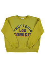 Sweatshirt | Olive green w/ "Los Amici" print