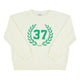 Sweatshirt | white w/ "37" print