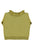 Sweatshirt w/ peter pan collar | Army green w/ "cheesy saucy crispy" print