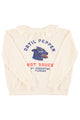 Sweatshirt w/ peter pan collar | White w/ "datil pepper" print