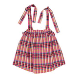 Top w/ straps | Multicolor checkered
