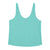 Top w/ v-neck | Turquoise linen