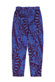 Trousers | Blue & bordeaux printed