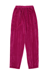 Trousers | Fuchsia velvet