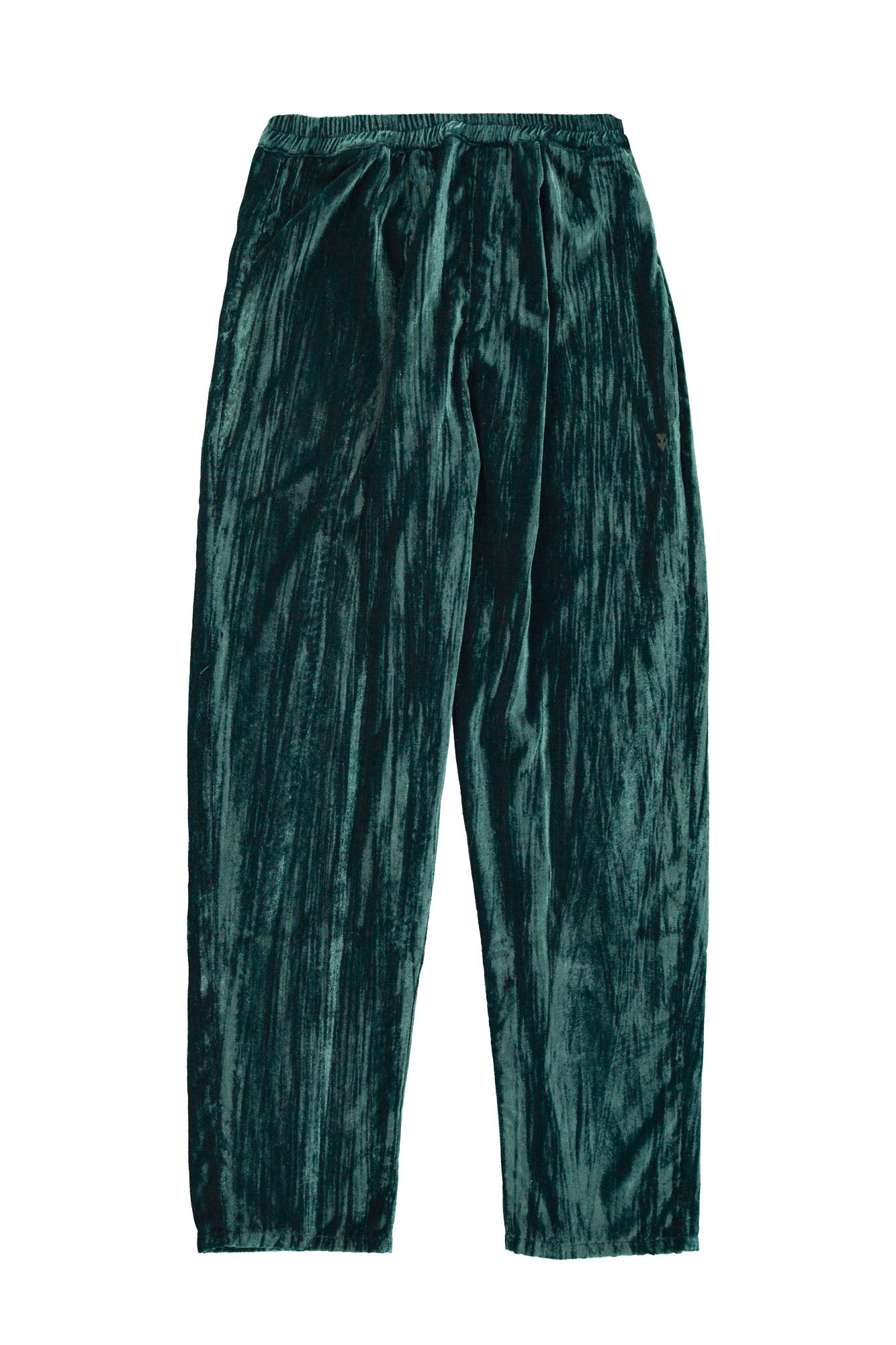 Trousers | Green velvet