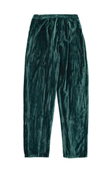 Trousers | Green velvet